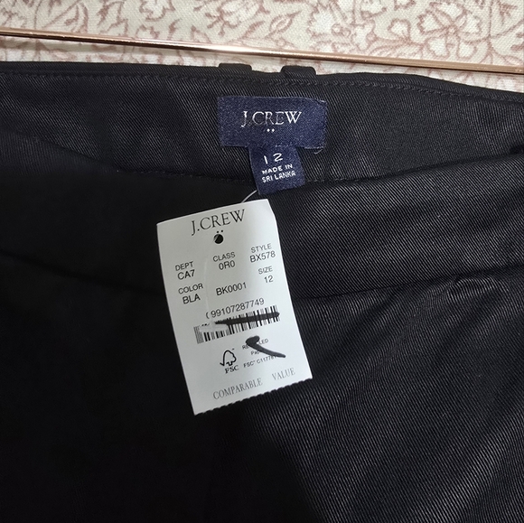 NWT J. Crew Women Drapey Twill Pleated Pants Size 12 - Picture 5 of 6